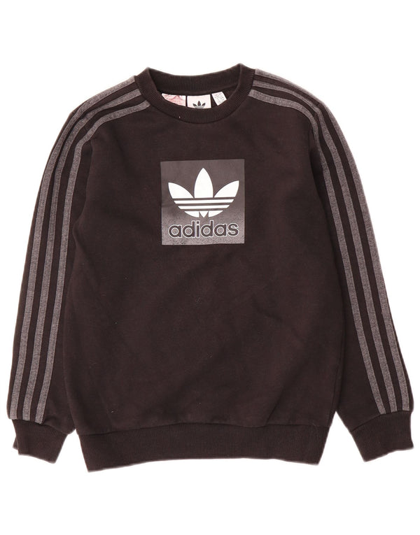 Adidas majica s grafičkim motivima za dječake 9-10 godina, crni pamuk