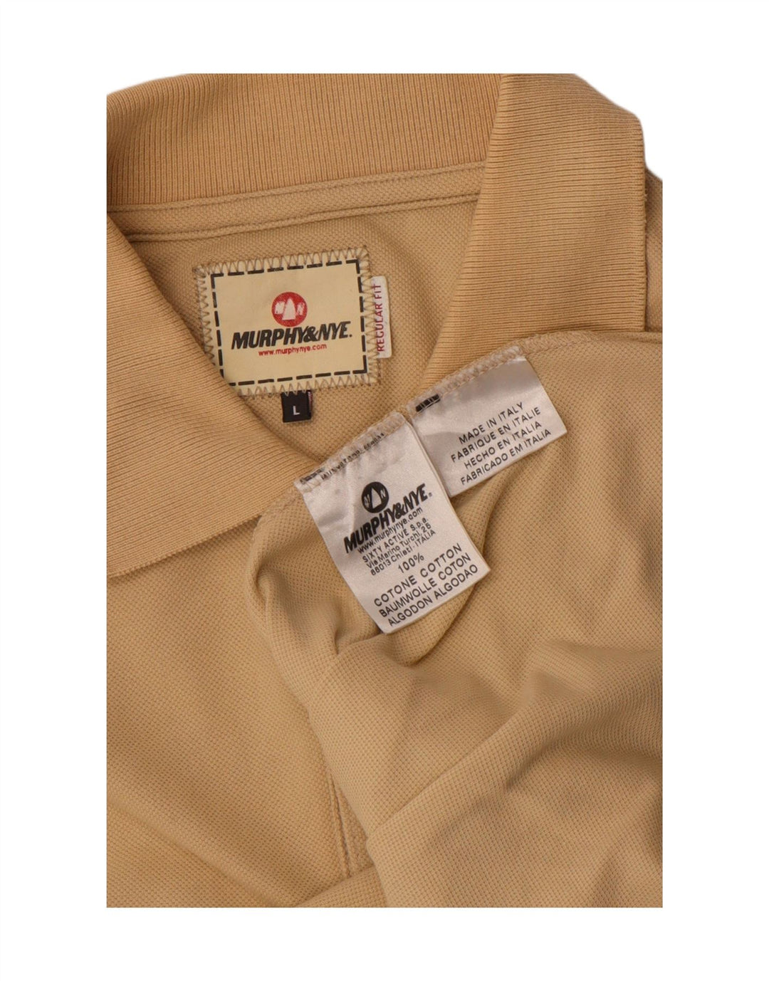 Murphy & Nye muška polo majica standardnog kroja velika bež pamuk