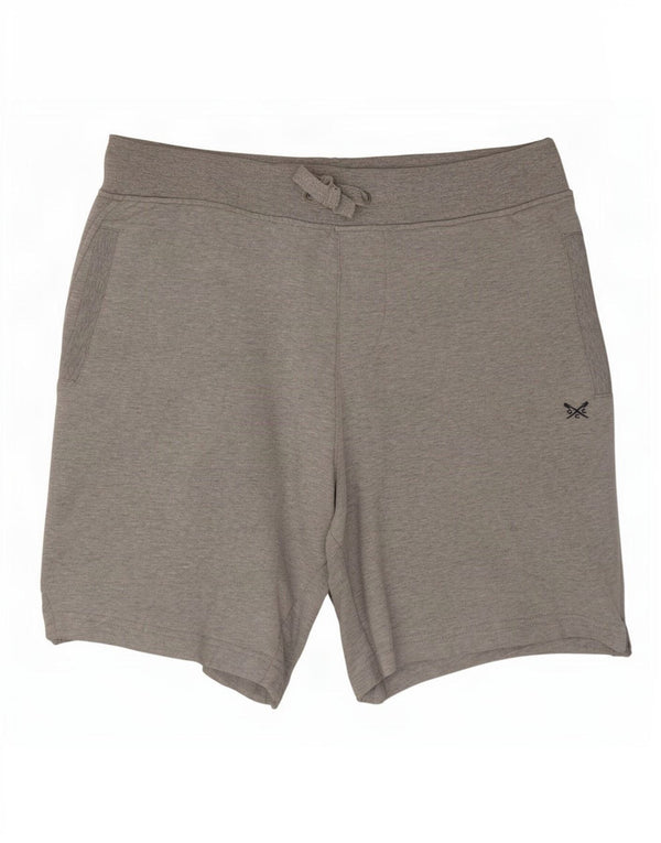 Crew Clothing Muške sportske kratke hlače Large W34 sivi flekasti pamuk