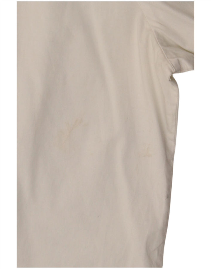 BENETTON Ženska košulja kratkih rukava UK 16 Veliki bijeli pamuk