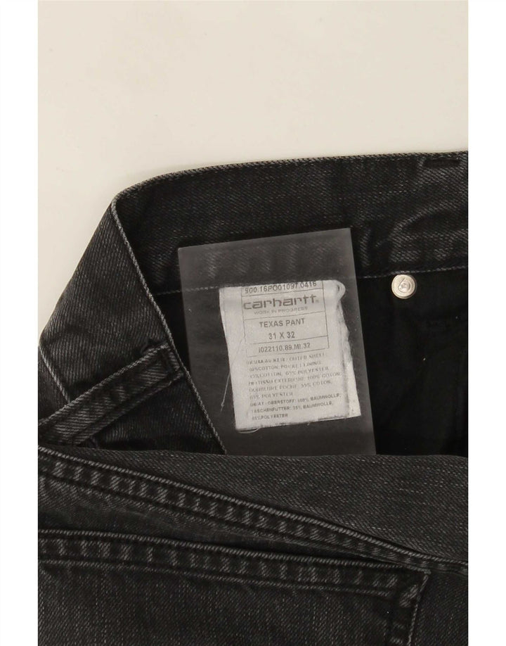 Carhartt muške ravne traperice W31 L28 sivi pamuk