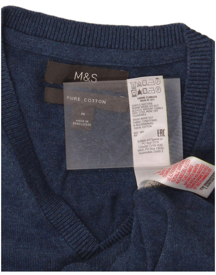 MARKS & SPENCER muški prsluk bez rukava srednje tamnoplavi pamuk