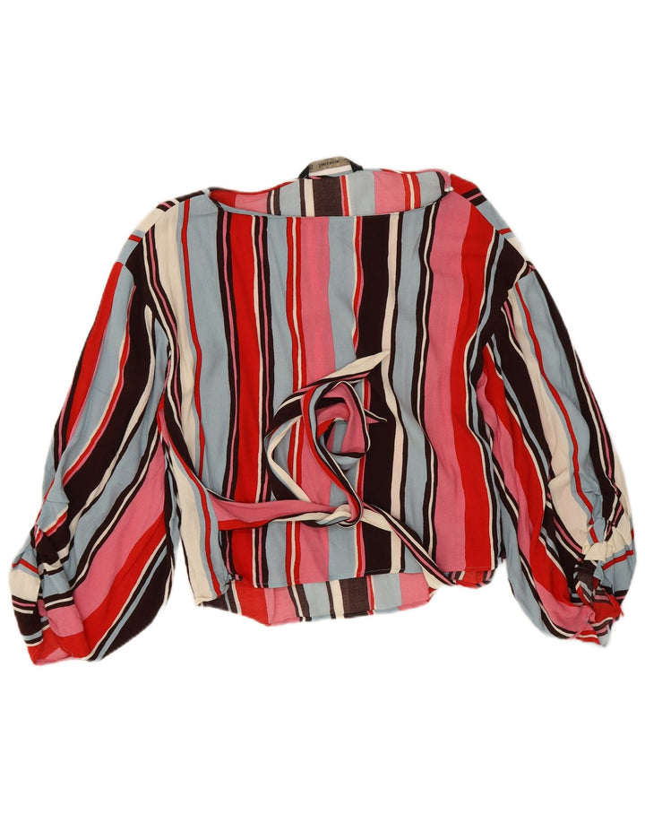 Zara ženska kratka majica s dugim rukavima UK 14 srednje raznobojne pruge