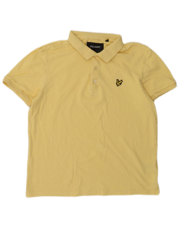 Lyle & Scott muška polo majica srednje žuti pamuk