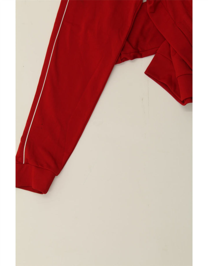 ADIDAS Mens Graphic Tracksuit Top Jacket Medium Red Polyester Vintage Adidas and Second-Hand Adidas from Messina Hembry 