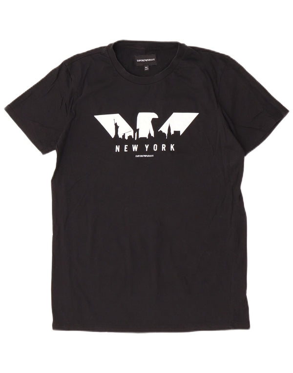 Emporio Armani Boys majica kratkih rukava s grafičkim motivima 15-16 Years Black