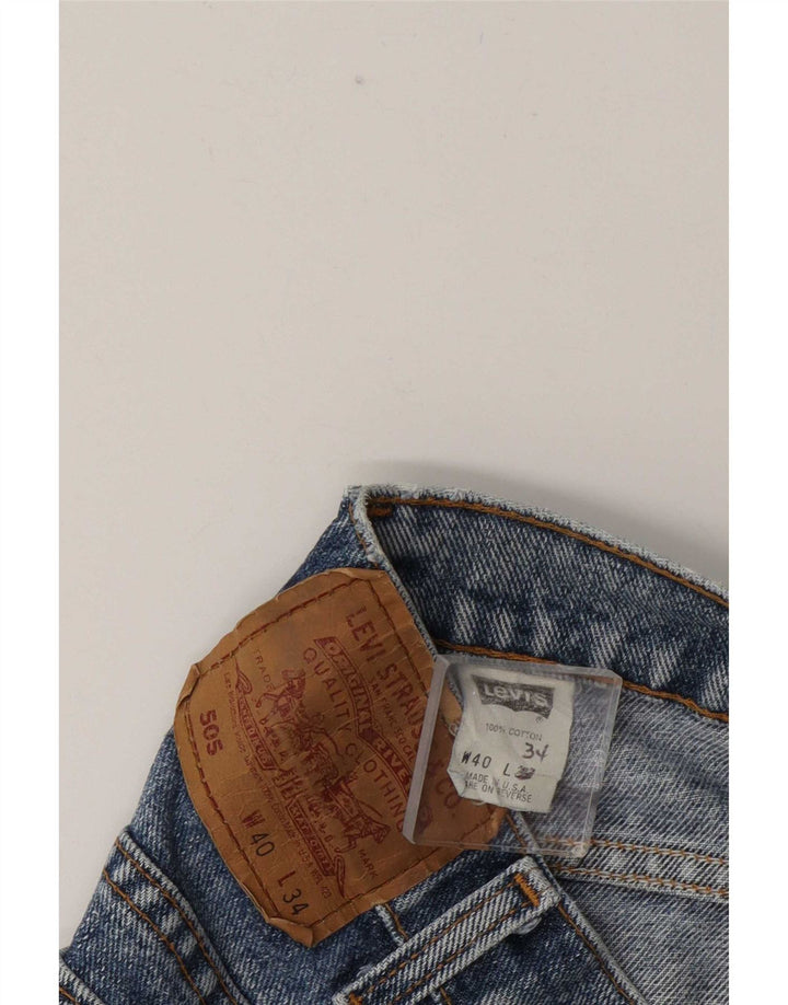 Levi's muške 505 ravne traperice W40 L26 plavi pamuk