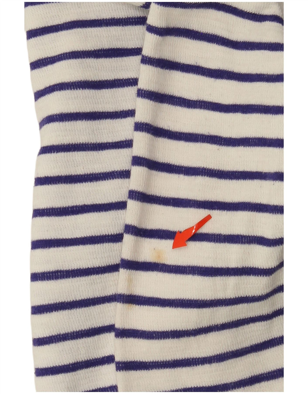 JOULES Ženski kratki otvoreni kardigan pulover UK 8 Mali pamuk na bijele pruge