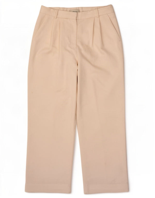 Abercrombie & Fitch ženske ravne chino hlače W31 L30 bijeli poliester