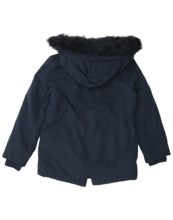 Marks & Spencer Sherpa parka jakna s kapuljačom za djevojčice 8-9 godina tamnoplava