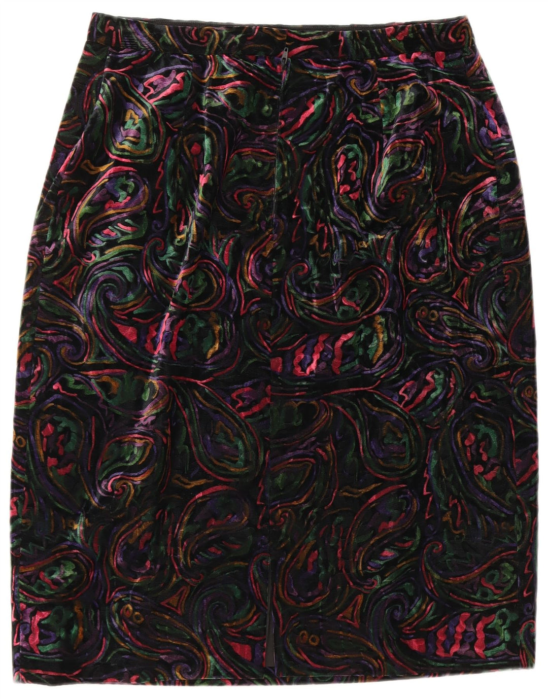 VINTAGE Ženska dvodijelna suknja s 1 gumbom UK 12 Srednje W32 Raznobojna