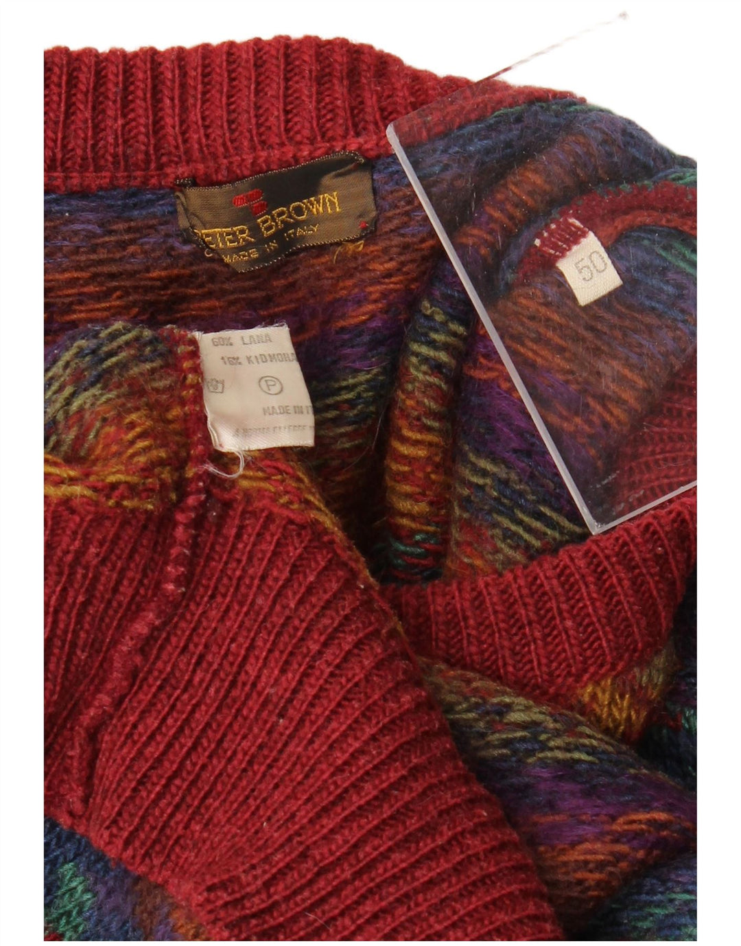 PETER BROWN Muški džemper s okruglim izrezom IT 50 srednje raznobojan