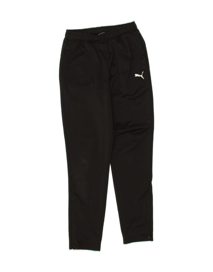 PUMA Boys Tracksuit Trousers 11-12 Years  Black Polyester Vintage Puma and Second-Hand Puma from Messina Hembry 