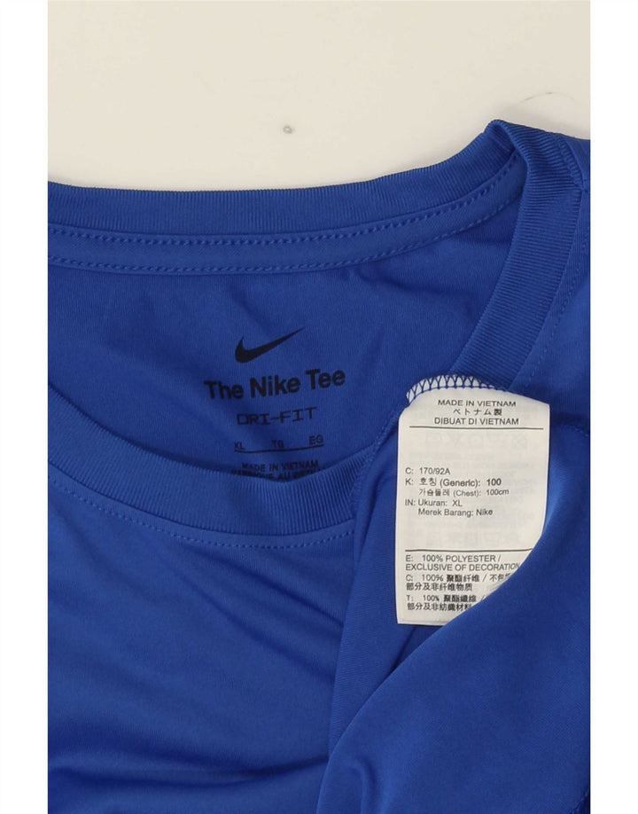 Nike Dri Fit T-Shirt Top XL plavi poliester