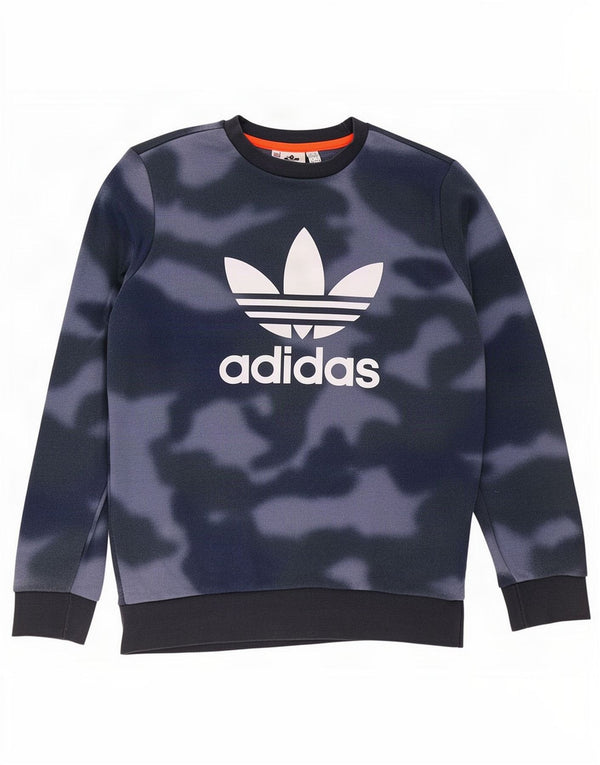 Adidas majica s grafičkim motivima za dječake 13-14 godina tamnoplava pamuk s kravatom