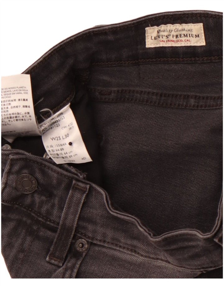 LEVI'S ženske uske traperice visokog struka 721 W25 L27 crne