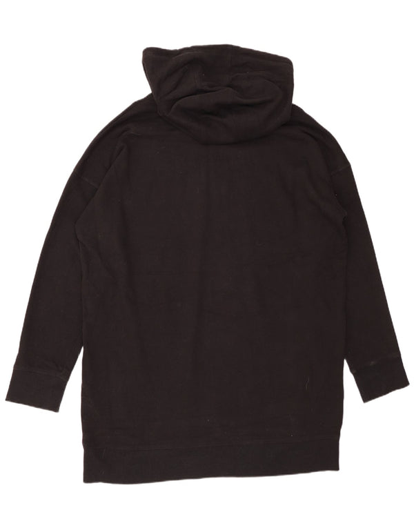 DKNY ženska prevelika haljina s kapuljačom UK 18 XL crni pamuk