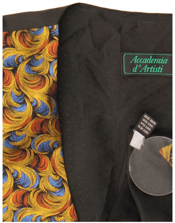 Vintage muški prsluk srednje raznobojne pejsli svile