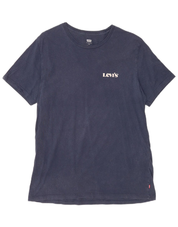 LEVI'S muška uska majica kratkih rukava XL tamnoplavi pamuk
