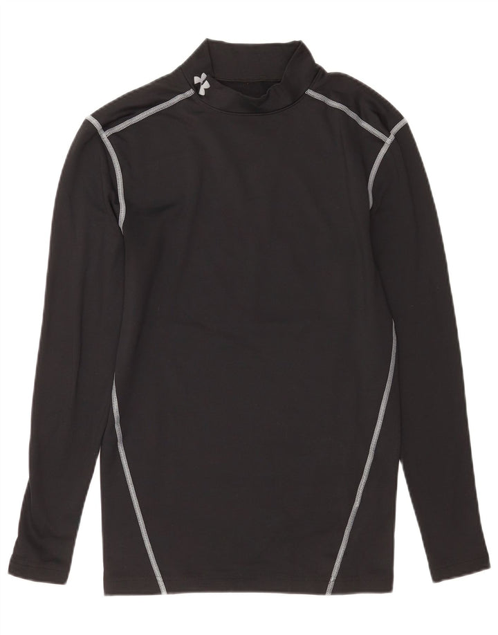 Ženska majica Under Armour Cold Gear s dugim rukavima UK 12, srednji crni poliester