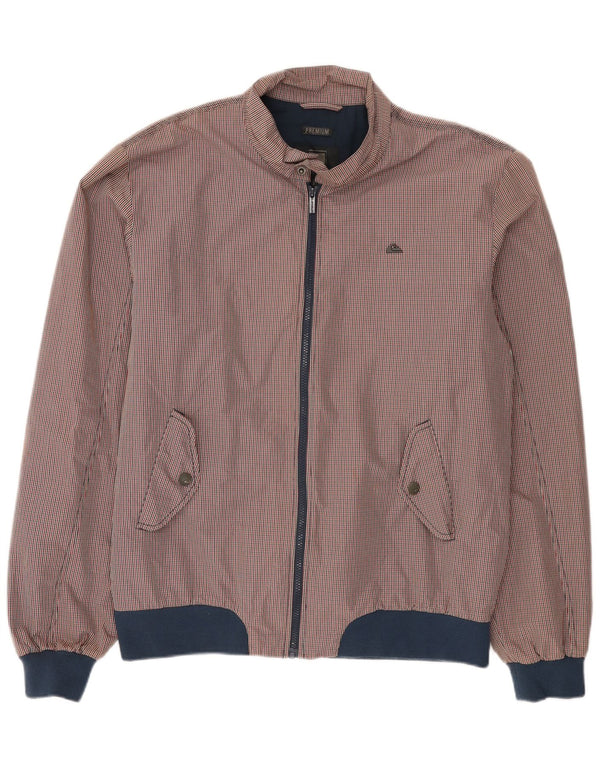 Quiksilver muška bomber jakna UK 42 XL crveni pamuk od ginghama