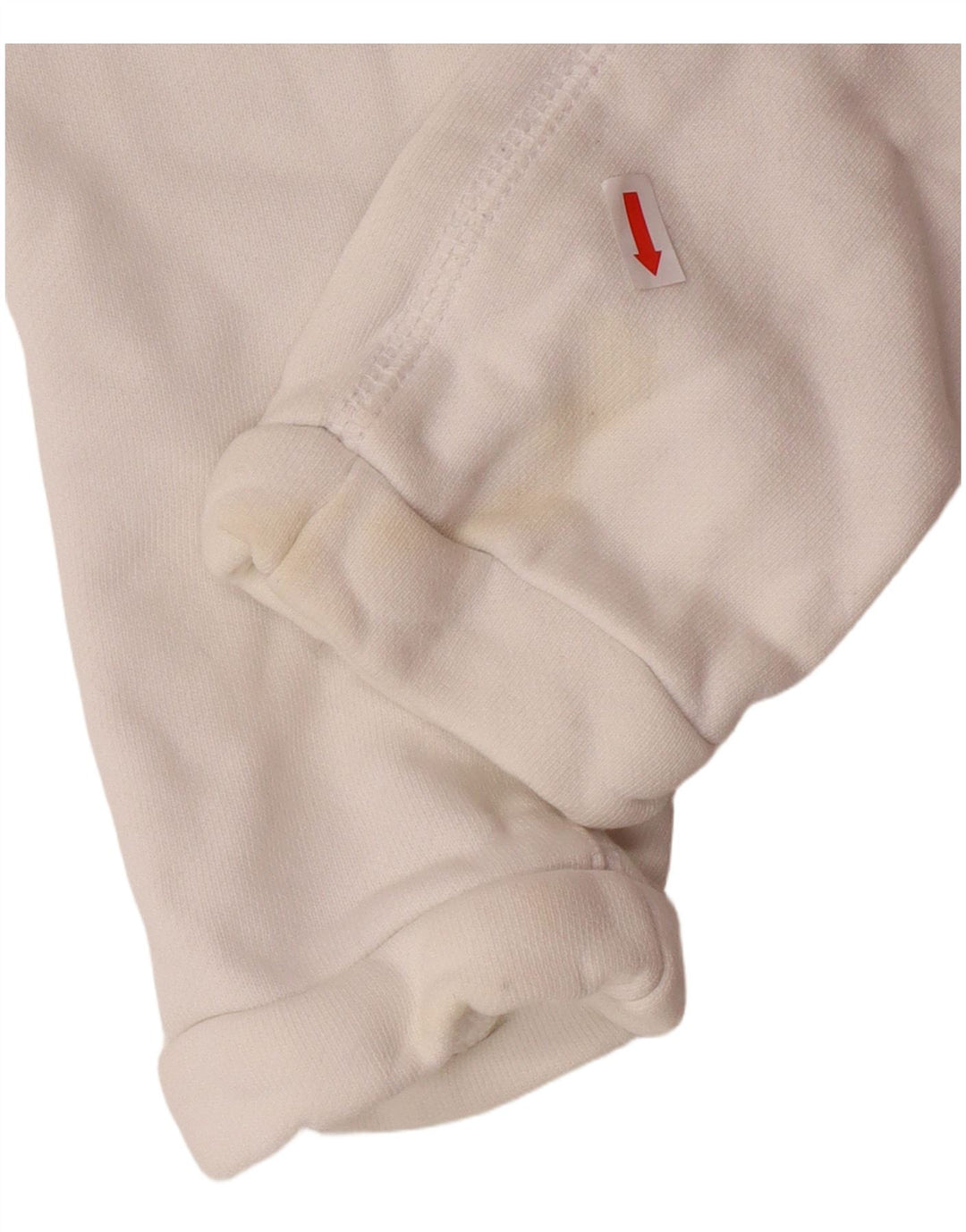 ADIDAS Ženska skraćena majica s kapuljačom UK 8 Mali bijeli pamuk