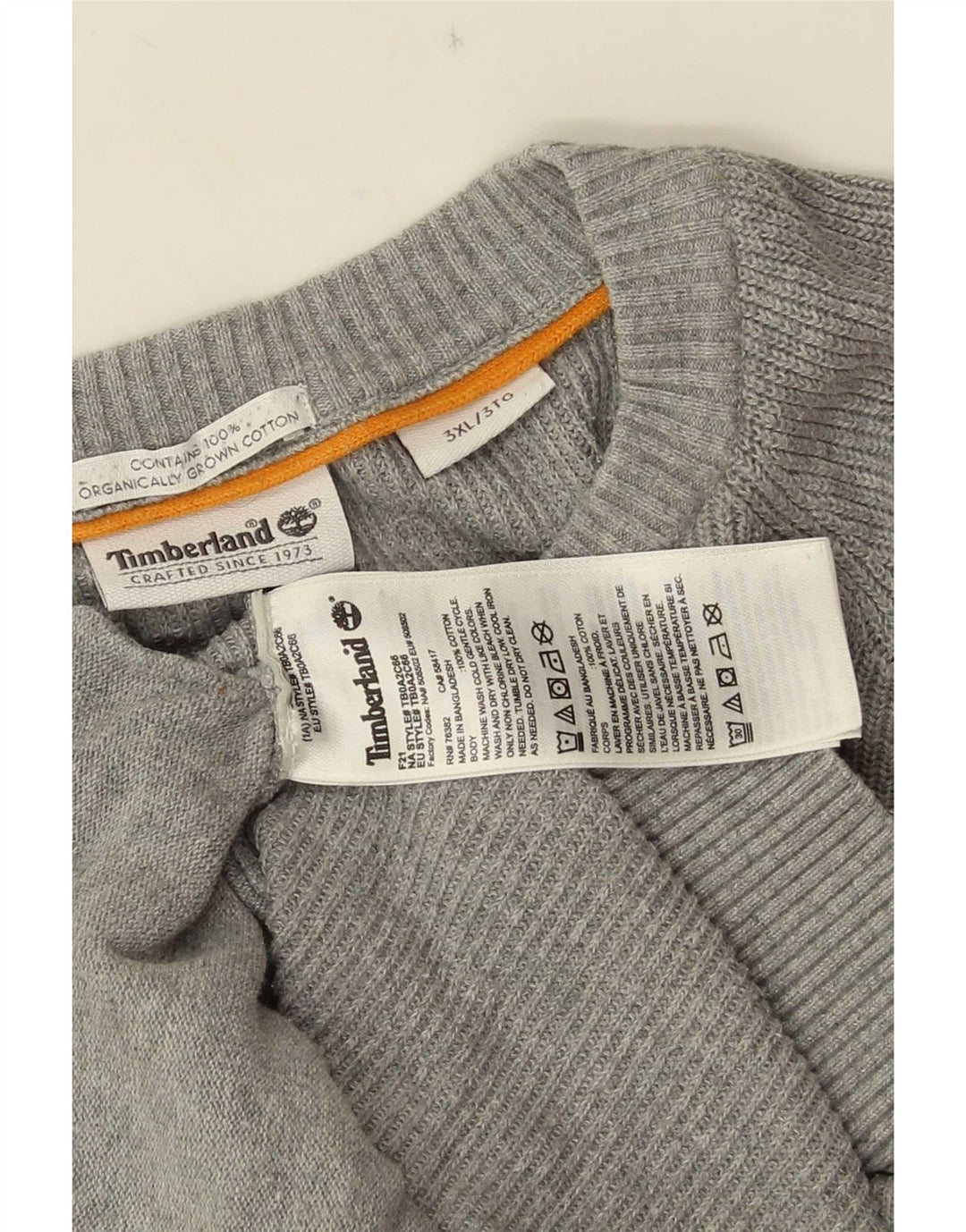Timberland muški kardigan pulover 3XL sivi pamuk