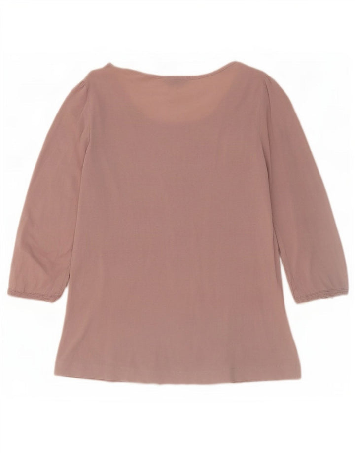 Ženska majica s 3/4 rukavima Massimo Dutti UK 12 srednje ružičasta