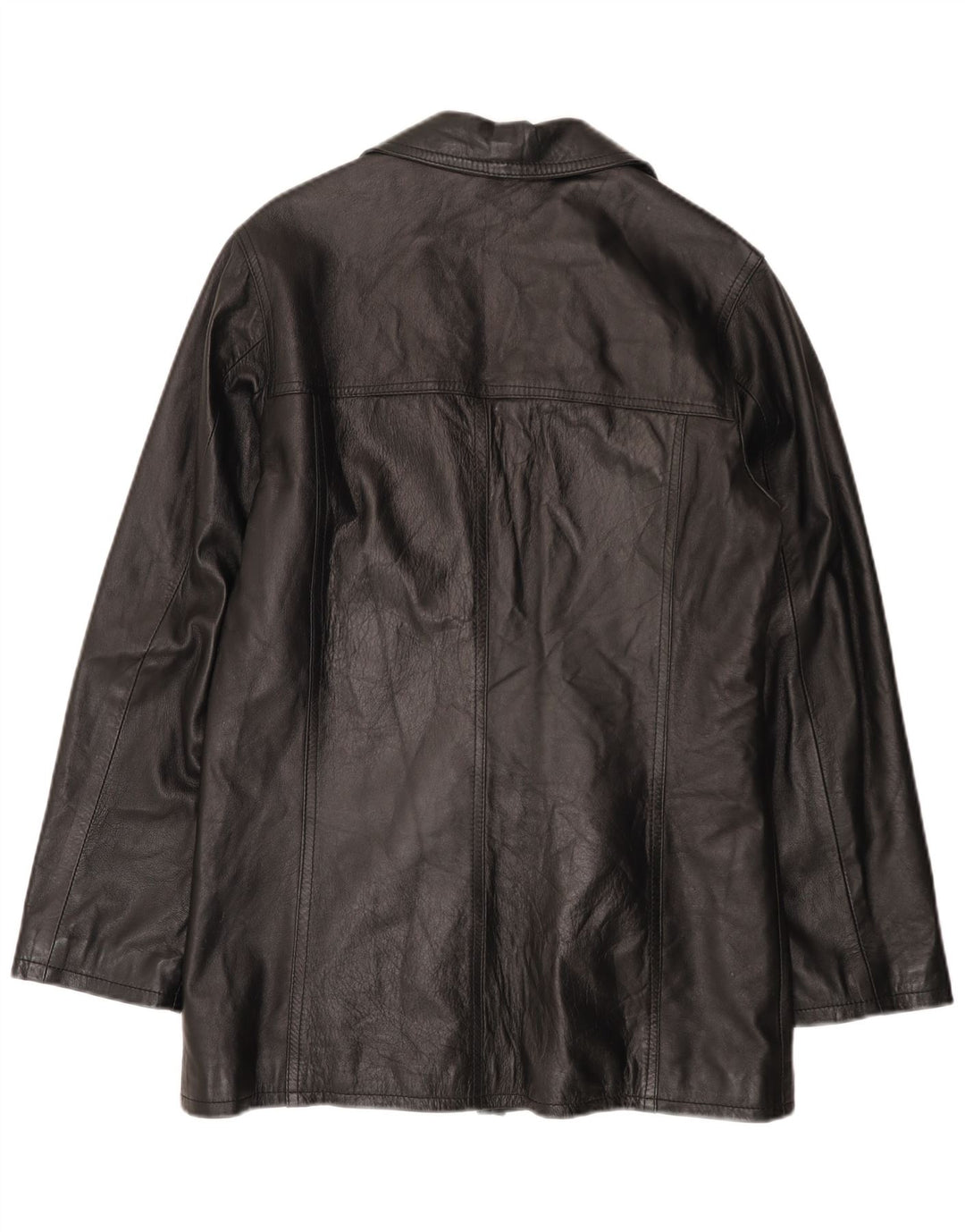 HELEN HUBERT Muška kožna jakna UK 38 Srednja crna koža