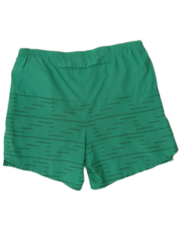 Nike muške Dri Fit sportske kratke hlače male zelene pruge od poliestera