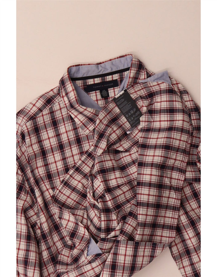 TOMMY HILFIGER Mens Shirt Large Multicoloured Check Cotton