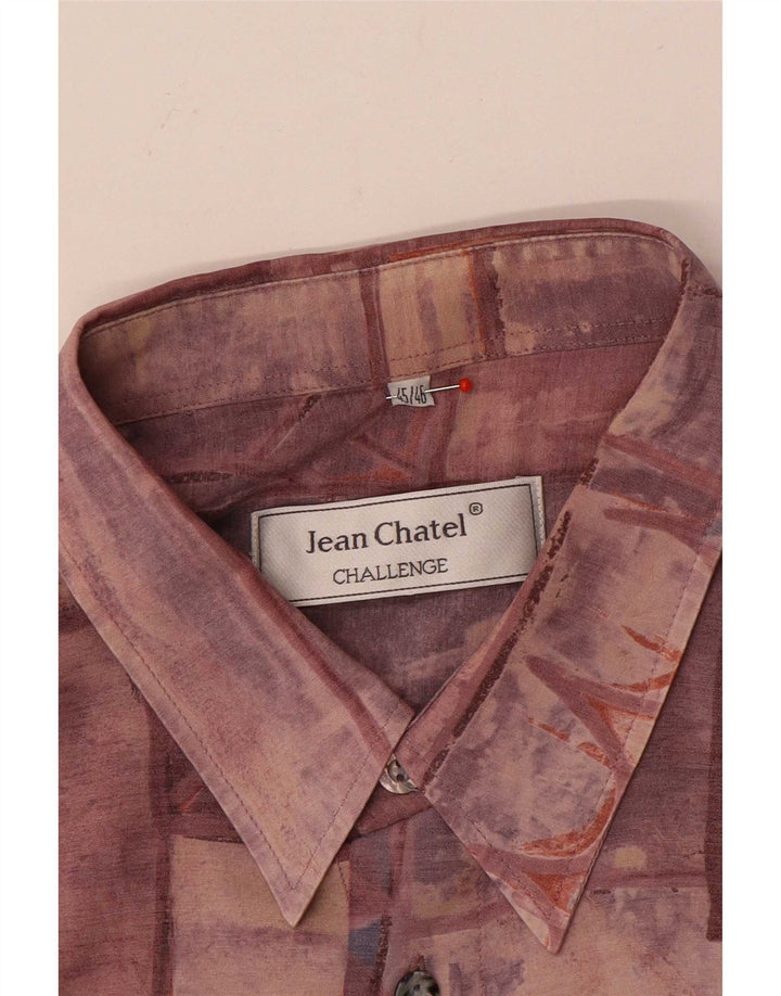 Muška košulja Jean Chatel, veličina 45/46 XL, bordo patchwork
