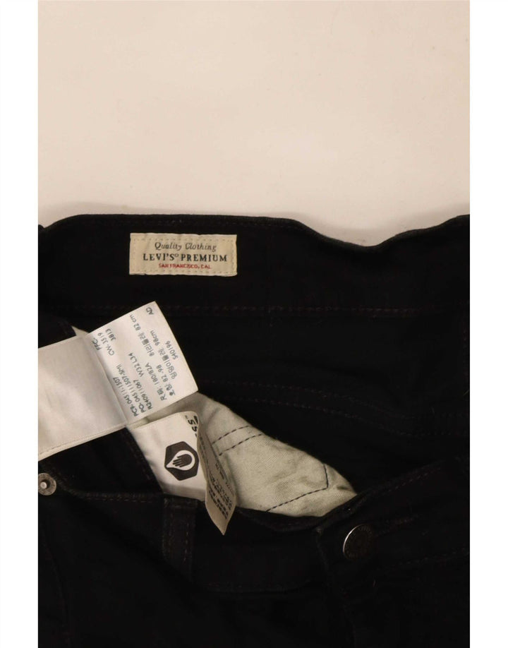Levi's muške uske traperice W32 L34 crni pamuk