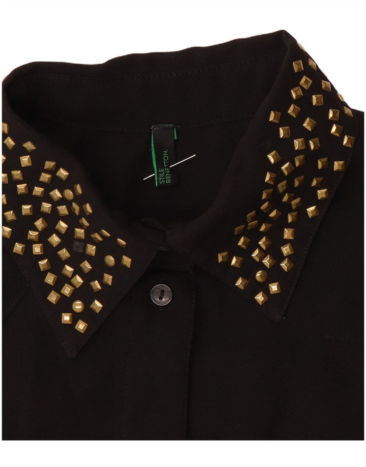 Benetton ženska košulja bez rukava UK 10 Mala crna