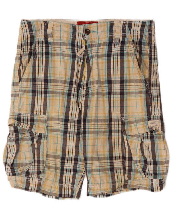 LEVI'S muške kargo kratke hlače W34 pamuk, veliki šareni karo