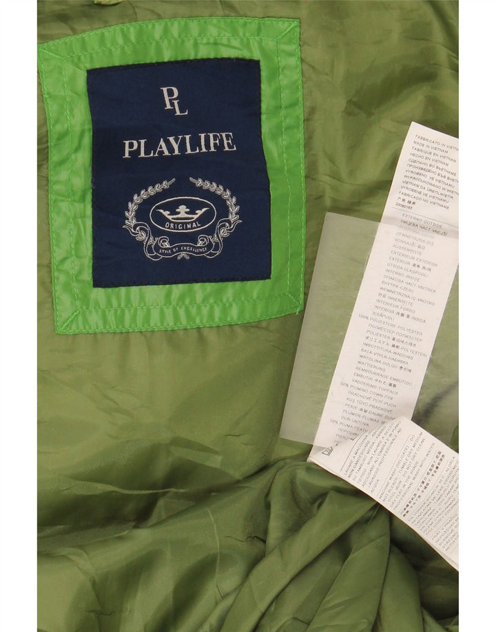 Playlife muška podstavljena jakna UK 40 veliki zeleni poliester