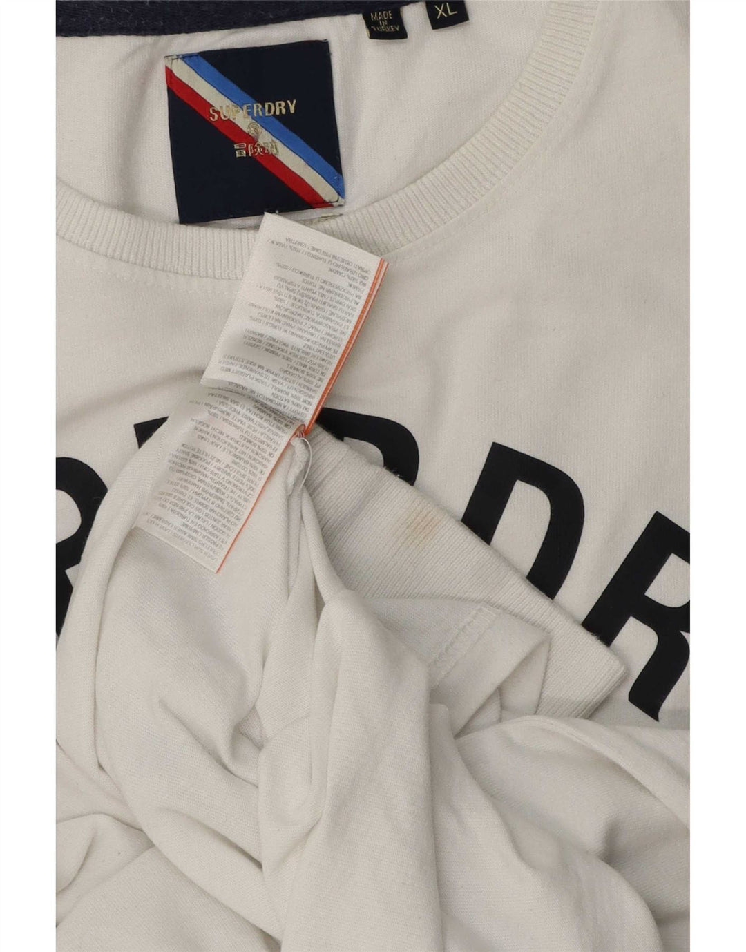 Superdry muška grafička majica dugih rukava XL bijeli pamuk