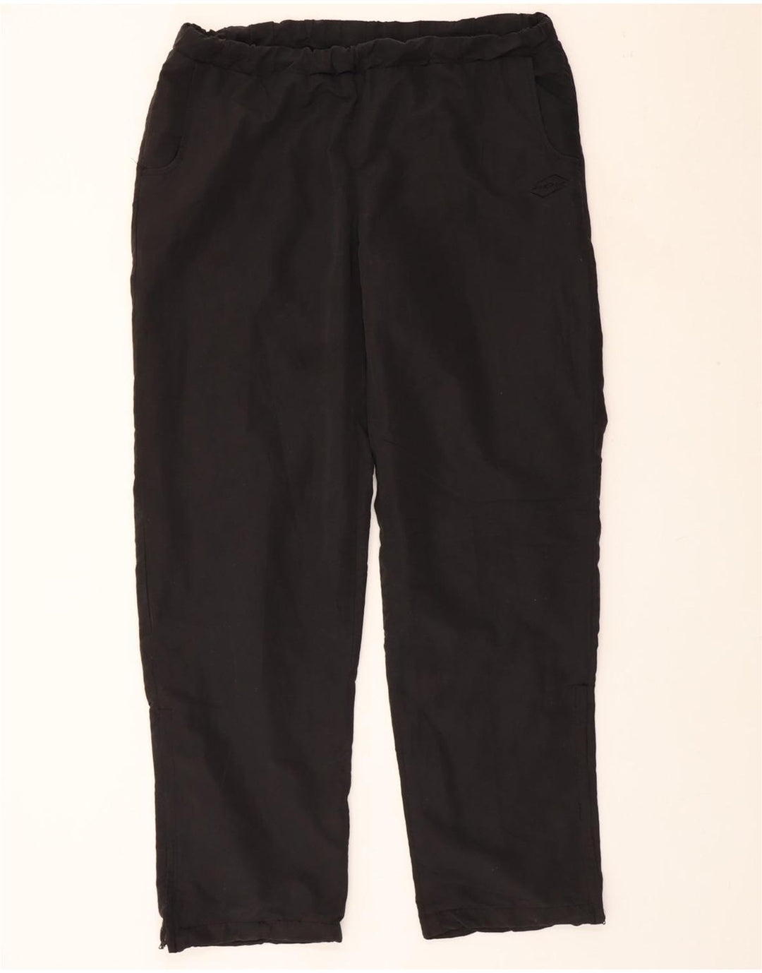 LOTTO Mens Tracksuit Trousers XL  Black Polyester Vintage Lotto and Second-Hand Lotto from Messina Hembry 