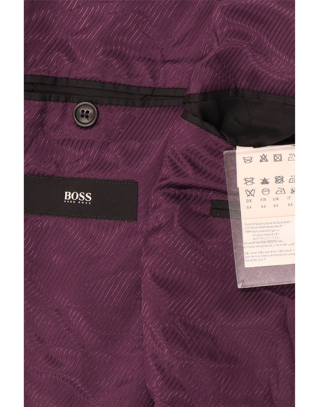 Hugo Boss muška jakna s 2 gumba EU 54 2XL siva vuna