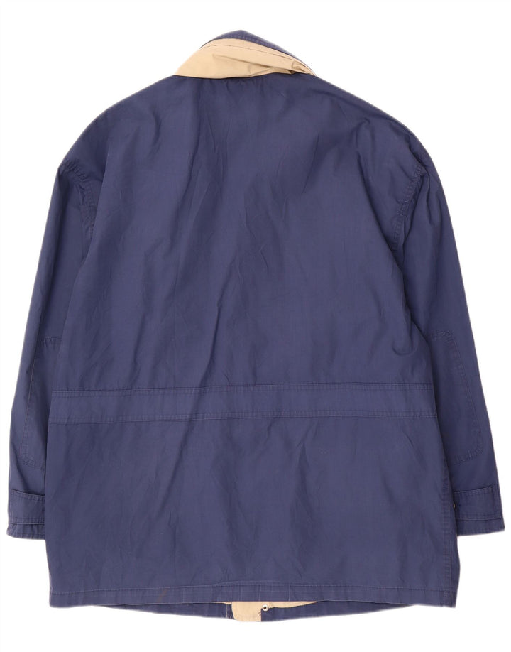 Vintage muška pomoćna jakna UK 42 XL tamnoplavi poliester