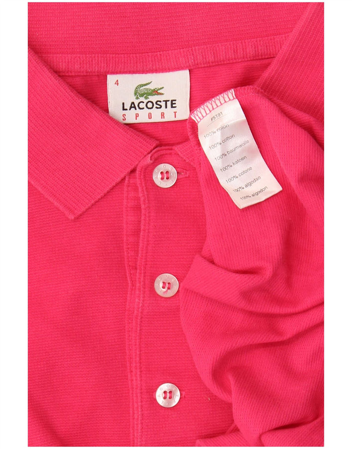 Lacoste muška polo majica veličine 4 srednje ružičasti pamuk