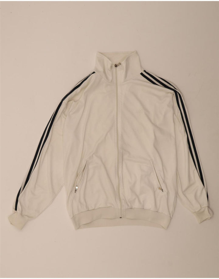 Adidas muška gornja jakna za trenirku UK 40/42 Srednje bijeli poliester