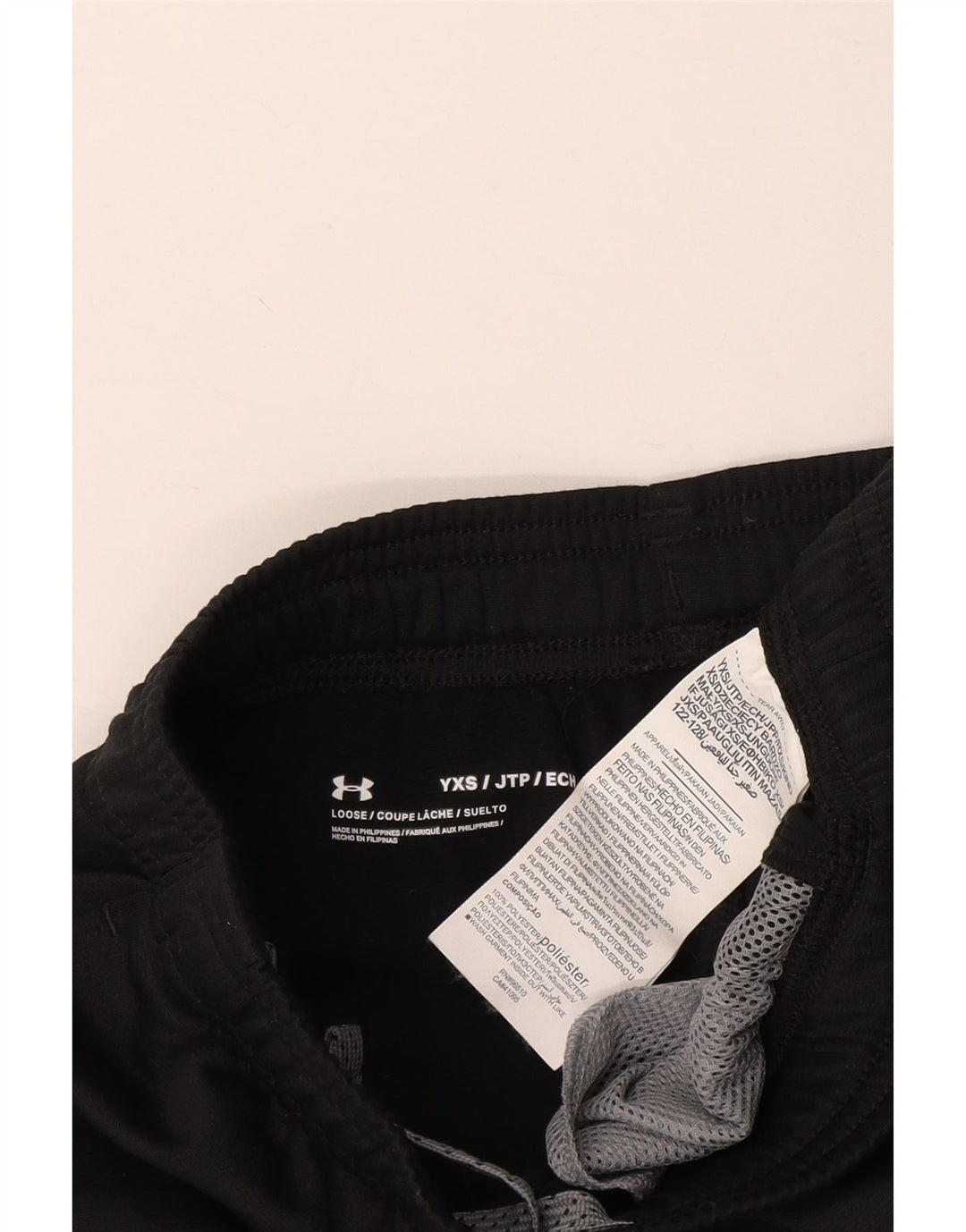 UNDER ARMOUR Trenirke za dječake 6-7 godina XS W22 L22 Crne