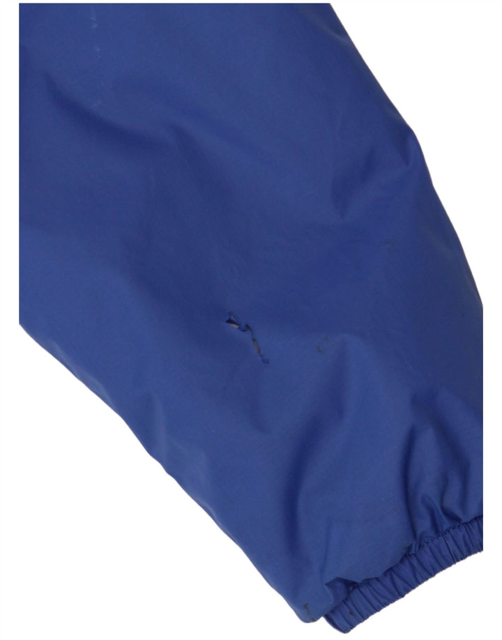 Plava poliamidna vjetrovka s kapuljačom K-Way za dječake 11-12 godina