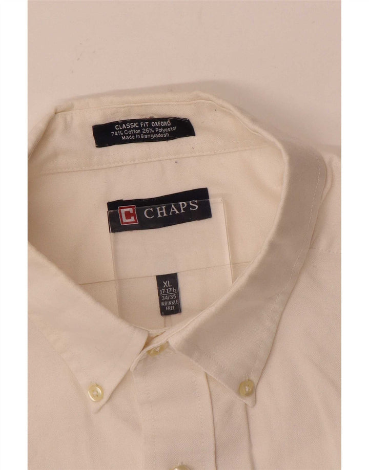 Chaps muška klasična košulja veličine 17 1/2 XL bijeli pamuk