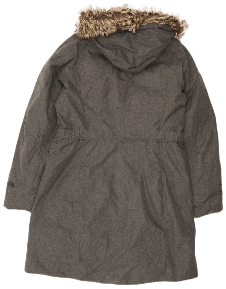 The North Face ženski podstavljeni kaput s kapuljačom UK 16 veliki sivi poliester