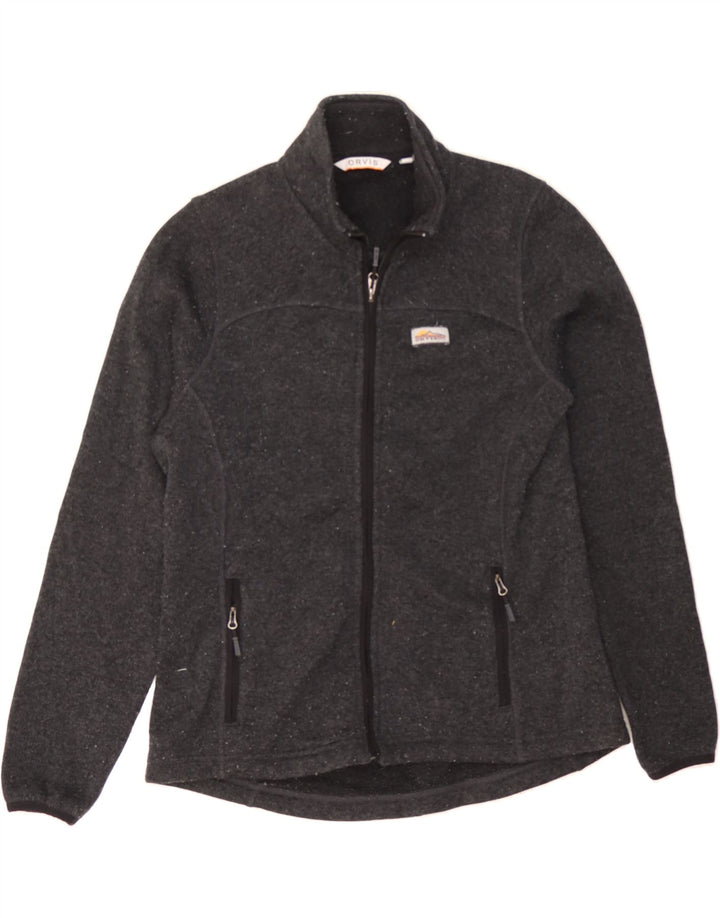 ORVIS Womens Tracksuit Top Jacket UK 14 Medium Grey Polyester Vintage Orvis and Second-Hand Orvis from Messina Hembry 