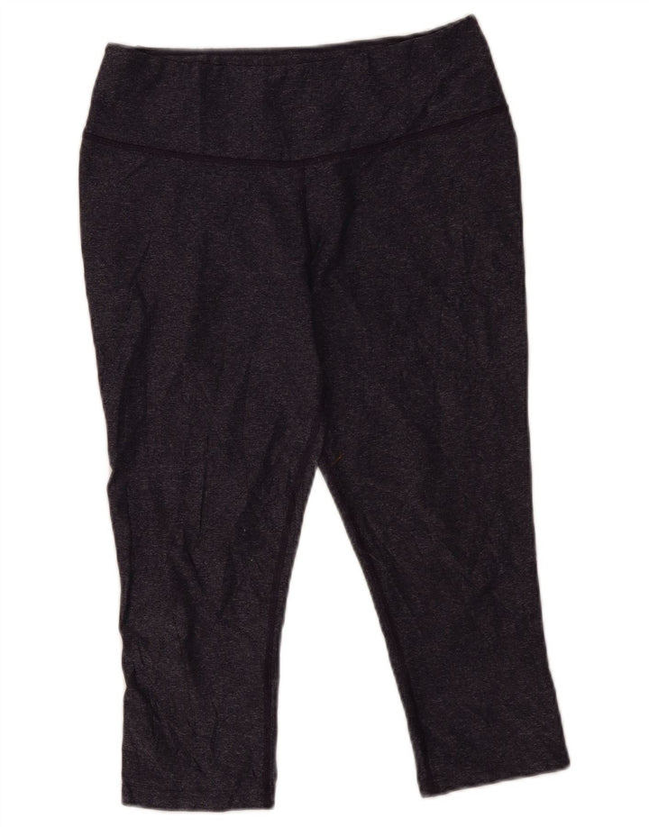 Nike ženske Dri Fit Capri tajice UK 14 velike tamnoplave poliesterske