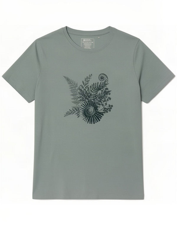 Mountain Warehouse Ženska majica kratkih rukava s grafičkim motivima UK 16 Veliki zeleni pamuk