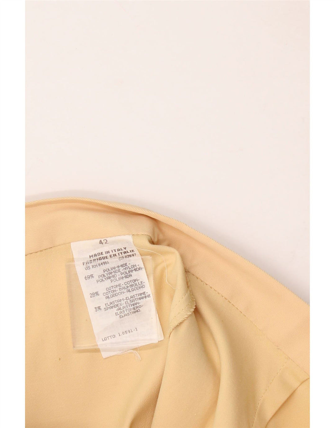 BENETTON Womens Mini Skirt IT 42 Medium W28 Beige Polyamide